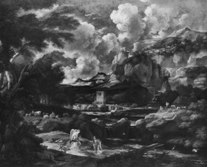 トビアスと天使、1684年以降 作： Pieter the Younger Mulier