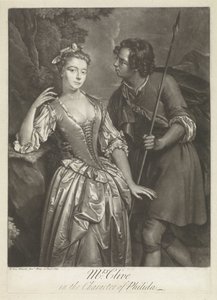 フィリダ役の女優キャサリン・クライヴ 作： Pieter van Bleeck