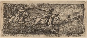 戦う二人の騎手 作： Pieter van Laer