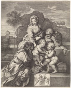 エリザベスと洗礼者ヨハネとの聖家族 作： Pieter van Schuppen