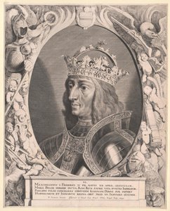 神聖ローマ皇帝マクシミリアン1世（プリント） 作： Pieter van Sompel