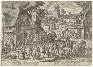 聖セバスチャンギルドの饗宴 作： Pieter van der Borcht (I)