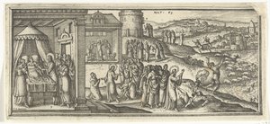 キリストの癒し 聖書の場面（シリーズタイトル） 作： Pieter van der Borcht (I)