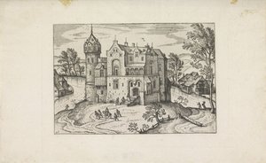 川の城 小さな風景（シリーズタイトル） 作： Pieter van der Borcht (I)