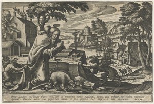 聖アントニウスの誘惑 作： Pieter van der Borcht (I)