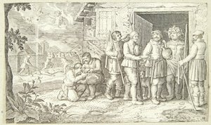 ヤコブと斑点のある牛 作： Pieter van der Borcht