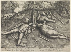 コケインランド 作： Pieter van der Heyden (attributed to)