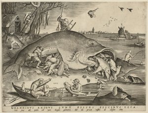 大きな魚は小さな魚を食べる 作： Pieter van der Heyden