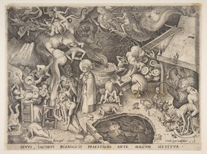 聖ジェームズと魔術師のHermogenes、物語の魔術師Hermogenes、1565。