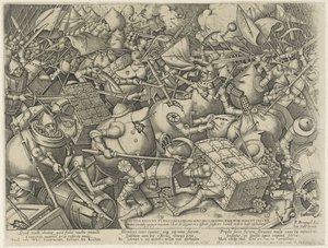 マネーバッグとマネーボックスの戦い Divitiae faciunt fures / Les Richesses font des larrons / Ryckdom maeckt thieves (オブジェクトのタイトル) 作： Pieter van der Heyden