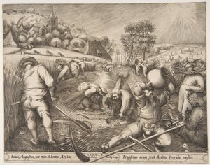 シリーズThe Seasons、1570年の夏のAestas。 作： Pieter van der Heyden