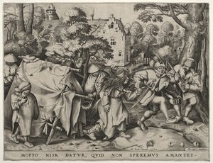 モプサスとニサの結婚式、1570年。 作： Pieter van der Heyden