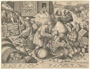 エブリマン 作： Pieter van der Heyden after Pieter Bruegel the Elder