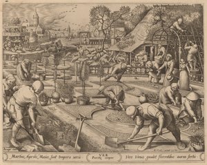 春 作： Pieter van der Heyden after Pieter Bruegel the Elder