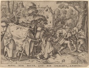 モプサスとニサの結婚式 作： Pieter van der Heyden after Pieter Bruegel the Elder