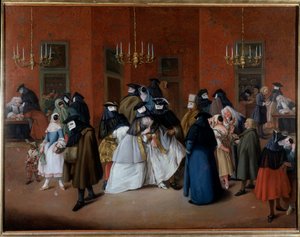 ホワイエ」（絵画、1760年頃 作： Pietro (after) Longhi