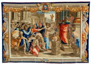 ライストラの犠牲を描いた17世紀のタペストリー 作： Pietro 1579 1669 Fevère