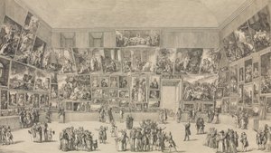 1785 年のサロンの眺め。