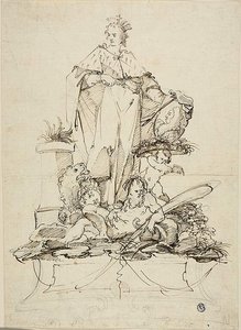 ジャン＝ガストーネ・デ・メディチ大公を讃えるアレゴリー 作： Pietro Antonio Novelli