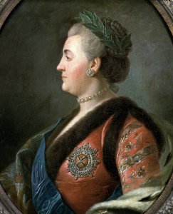 ロシアの女帝エカテリーナ2世の肖像（絵画