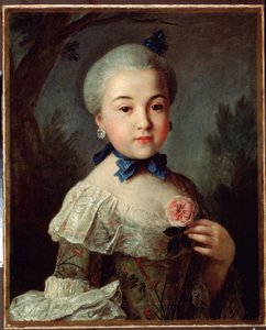 伯爵夫人Varvara Sheremetyevaの肖像、1760 作： Pietro Antonio Rotari
