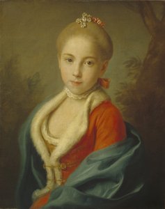 ホルスタインベックのキャサリン姫の肖像1750-1811、1760-1762 作： Pietro Antonio Rotari