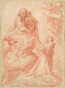 サイモン・ストックのビジョン 作： Pietro Antonio de Pietri