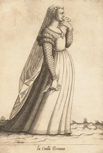ローマの乙女の城塞、1580年頃。 作： Pietro Bertelli.