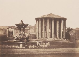 ヴェスタ神殿、1850年代。 作： Pietro Dovizielli