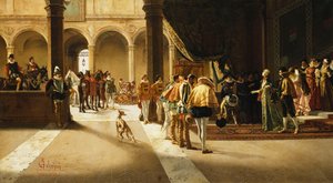 到着、1882 作： Pietro Gabrini