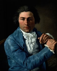 建築家ジュゼッペ・ヴァラディエの肖像、c。 1795年。 作： Pietro Labruzzi