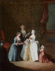 トイレットの女性、1740年代後半。 作： Pietro Longhi
