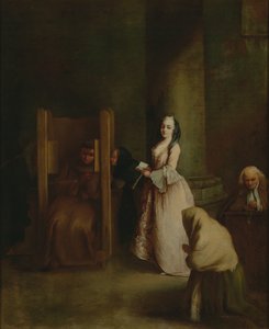 告白、1750年代 作： Pietro Longhi