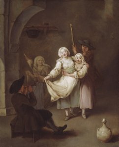 ダンス、1750年頃（キャンバスに油彩） 作： Pietro Longhi