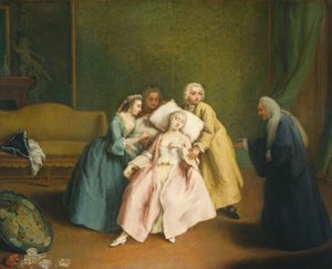 かすかな、c。 1744年。 作： Pietro Longhi