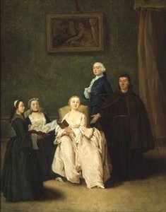 修道士の訪問」（油彩・キャンバス） 作： Pietro Longhi
