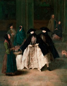 香水ベンダー、1756年頃（キャンバスに油彩） 作： Pietro Longhi