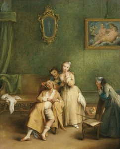 くすぐり、c。 1755 作： Pietro Longhi