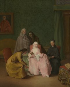 訪問、1746 作： Pietro Longhi