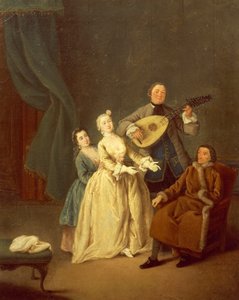 コンチェルト、あるいはファミリー・イン・コンサート 作： Pietro Longhi
