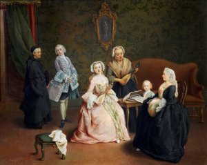 家族コンサート家族コンサート、1750-1752。 作： Pietro Longhi