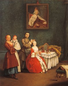 ピエトロ・ロンギ（1701-1785）の「髪結い」。 作： Pietro Longhi