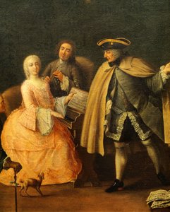 ピエトロ・ロンギ（1701-1785）の「音楽の先生」。 作： Pietro Longhi