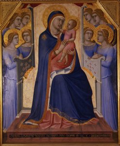 マドンナと子供が天使に即位、1340 作： Pietro Lorenzetti