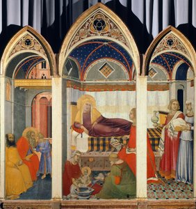 ピエトロ・ロレンツェッティ作「聖母の降誕」（約1280年～1348年） 作： Pietro Lorenzetti