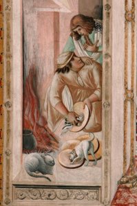P.Lorenzetti、夕食、キッチン 作： Pietro Lorenzetti