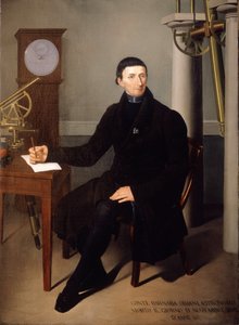 バルナバ・オリアーニ、天文学者 (1752 - 1832) の肖像 N. カルドゥッチ画。 19世紀の絵画. 作： Pietro Narducci