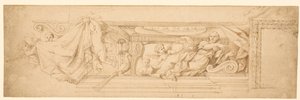 メディチ家の腕を持つ永遠の寓意 作： Pietro Paolo Baldini