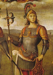 ホラティウスコクレス、サラデルウディエンツァ、1496-1500 作： Pietro Perugino