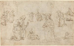 羊飼いの礼拝 作： Pietro Perugino